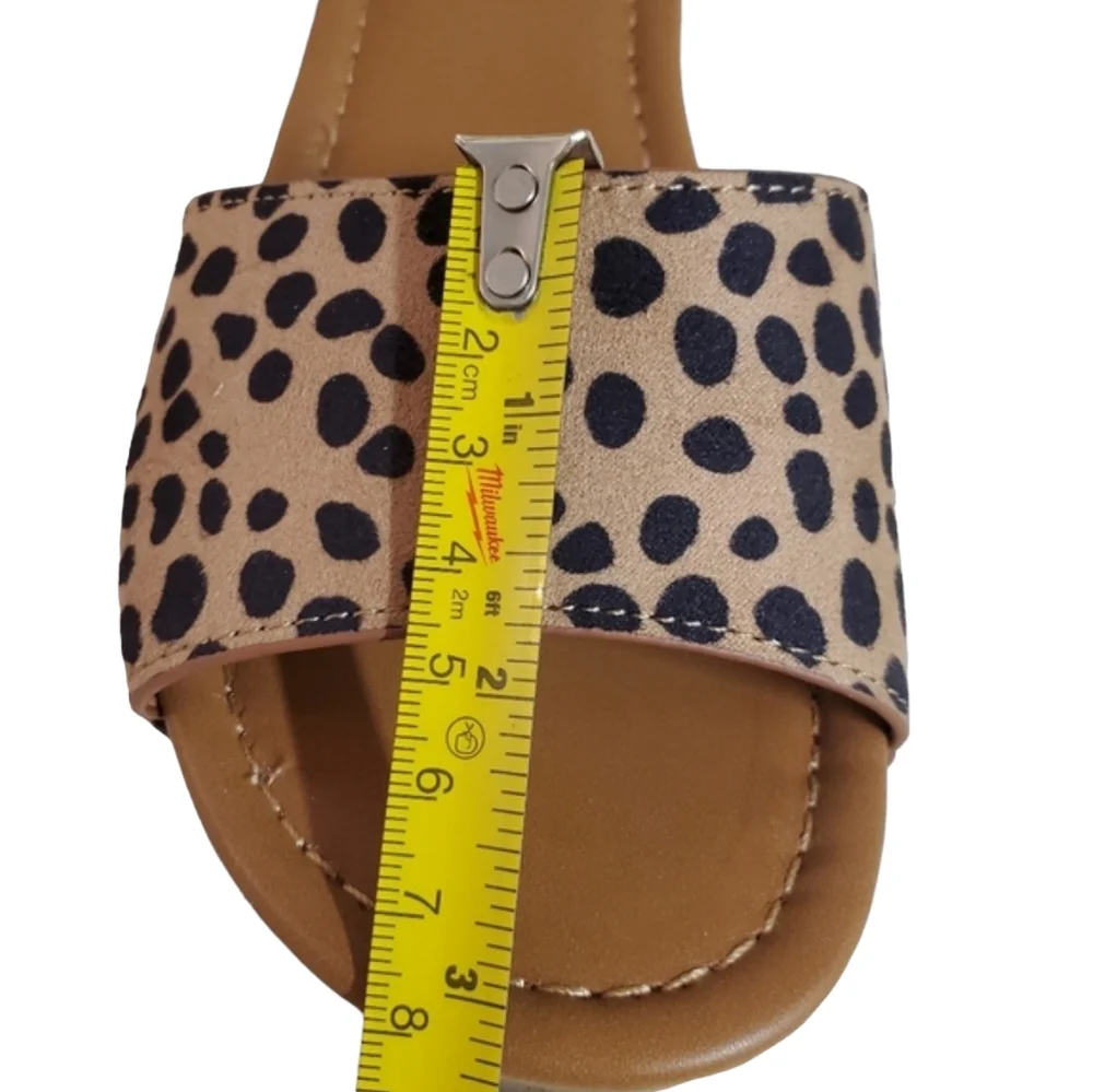 Nine West Jayce 2 Platform Sandals Womens 5M Animal Print Ankle Straps Sandals